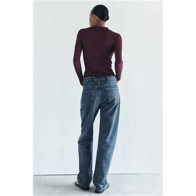ZW COLLECTION RELAXED FIT MID-RISE JEANS