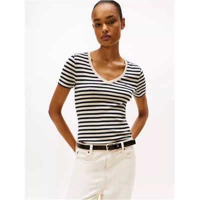 V-Neck Stripe Favorite T-Shirt