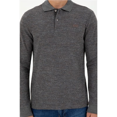 Erkek Gri Melanj Sweatshirt