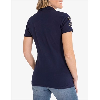 USPA METALLIC PRINT POLO SHIRT