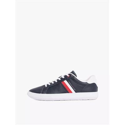 Stripe Leather Cupsole Sneaker