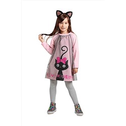 Denokids Love Cats Kız Elbise CFF-19S1-119