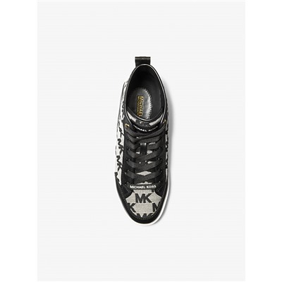Shea Logo Jacquard High-Top Sneaker