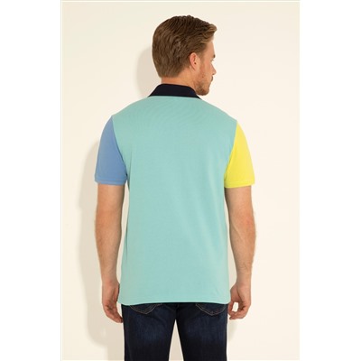 Erkek Regular Fit Polo Yaka Mint Tişört
