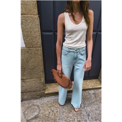 RIBBED METALLIC T-SHIRT