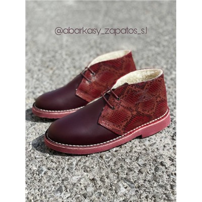 AB.Zapatos 4525 burdeos+Pelle 1607 Coco