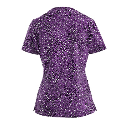 Cherokee Scrubs Safari As I Can See Mock Wrap Top