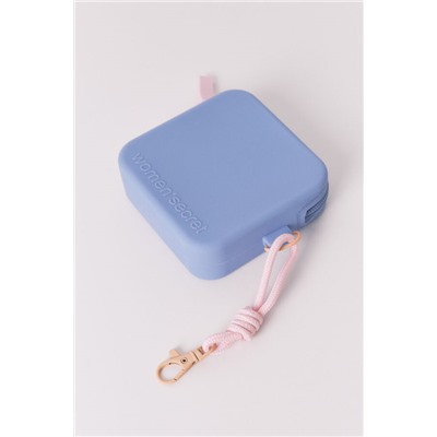 Monedero azul rosa