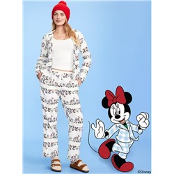 Old Navy x Disney Mickey Mouse & Friends Printed Flannel Pajama Set for Women