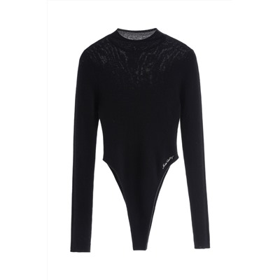 Body de lana Negro