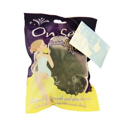Губка для тела On Sen с бамбуковым углем/ On Sen Beauty Glow sponge bamboo charcoal