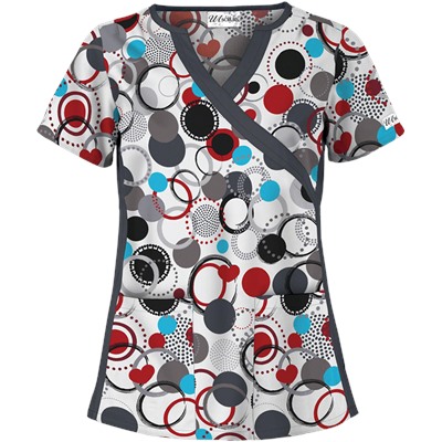UA Round Up White Fashion Print Top