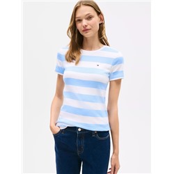 Rugby Stripe Crewneck T-Shirt