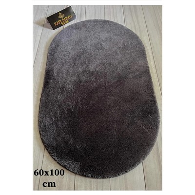 Bünyan Halı Banyo Halısı Peluş Post Halı Oval Antrasit oval antrasit