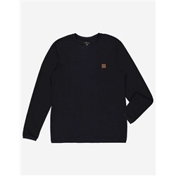 Herren Langarmshirt - Label Patch