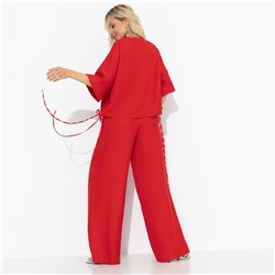 Брючный костюм свободной посадки, Энергия цвета (red, 2 в 1)