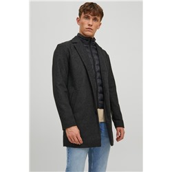 Chaqueta efecto doble prenda Gris oscuro