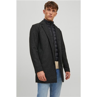 Chaqueta efecto doble prenda Gris oscuro