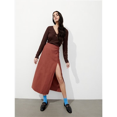 Bluse aus Strukturstoff