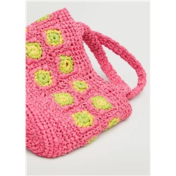 Bolso shopper rafia  -  Mujer | MANGO OUTLET Melilla