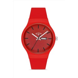 Aqua Di Polo 1987, Kırmızı Unisex Silikon Kol Saati APWR031819