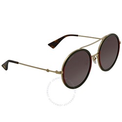 GUCCIGreen Gradient Round Sunglasses GG0061S-003 56