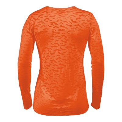 Cherokee Scrubs Halloween Bats Long Sleeve Tee
