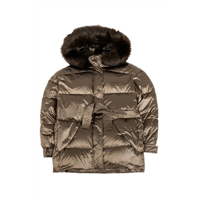 Anorak de manga larga Marrón castaño