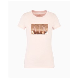 Slim fit T-shirt in stretch cotton jersey