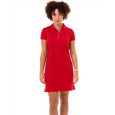 TIPPED POLO DRESS