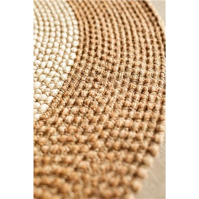 Janvry Yuvarlak Kilim - Bej/Krem - 120 cm