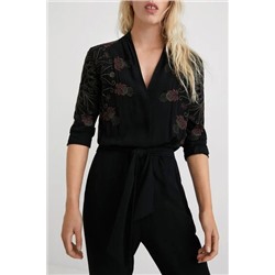 Mono largo de viscosa print floral