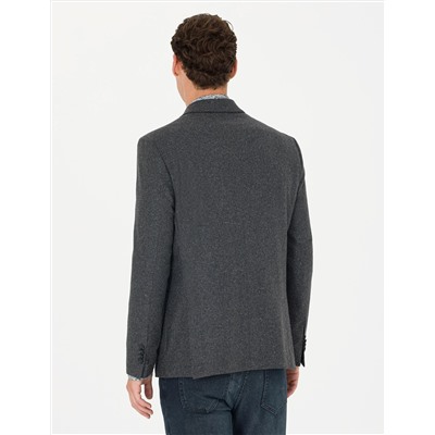 Antrasit Slim Fit Ceket