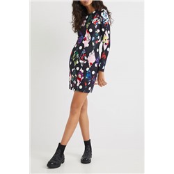 Vestido slim corto rombos