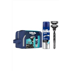 Gillette, Charcoal 2Up + Charcoal Series Jel 200ML + Çanta
