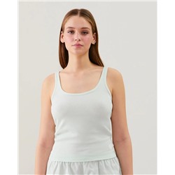 Camiseta de tirantes de punto acanalado