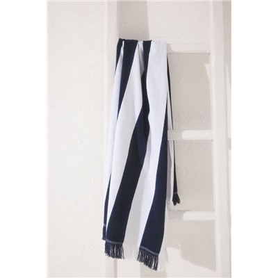 Toalla- pareo 100% algodón print navy