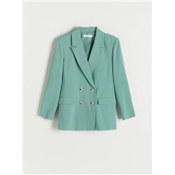 Doppelreihiger Blazer aus Viskosemischung