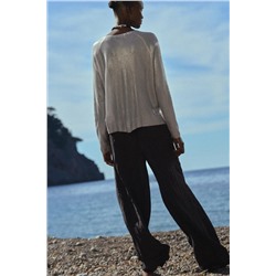 FINE KNIT FOIL SWEATER