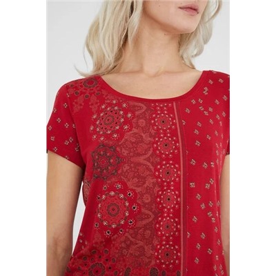 Camiseta manga corta mandalas