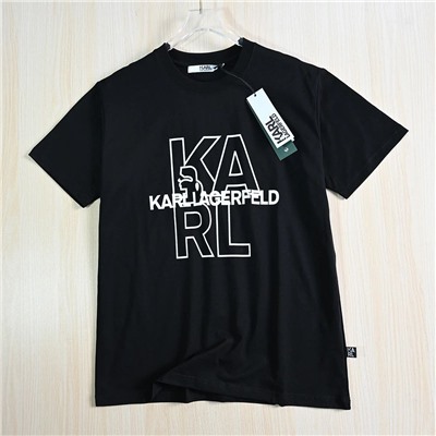 Футболка с короткими рукавами из американского хлопка KARL LAGERFEL*D ОРИГИНАЛ!