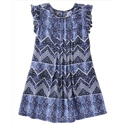 Pleated Floral Dress