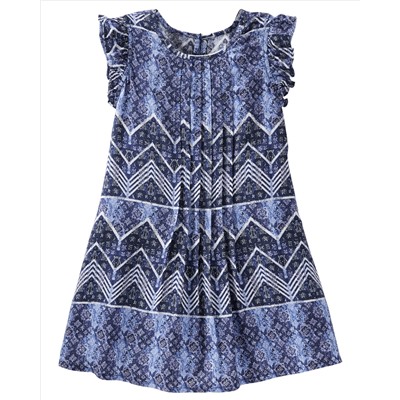 Pleated Floral Dress