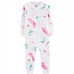 1-Piece Certified Organic Cotton Snug Fit Footless PJs
