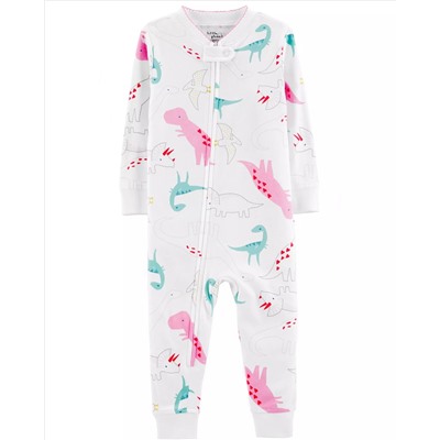 1-Piece Certified Organic Cotton Snug Fit Footless PJs