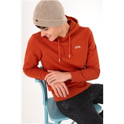 Erkek Kiremit Basic Sweatshirt