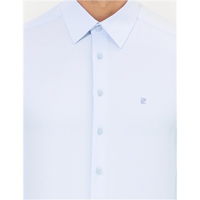 Açık Mavi Slim Fit Uzun Kollu Gömlek