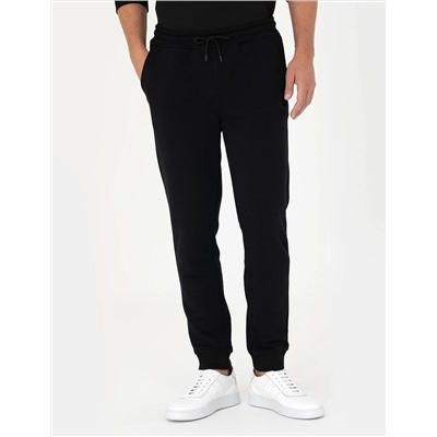 Siyah Slim Fit Eşofman Altı