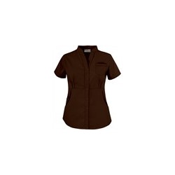Butter-Soft Scrubs by UA™ Women's Solid Mandarin Collar Snap Front Top