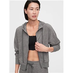 Brushed Tech Jersey Pullover Hoodie